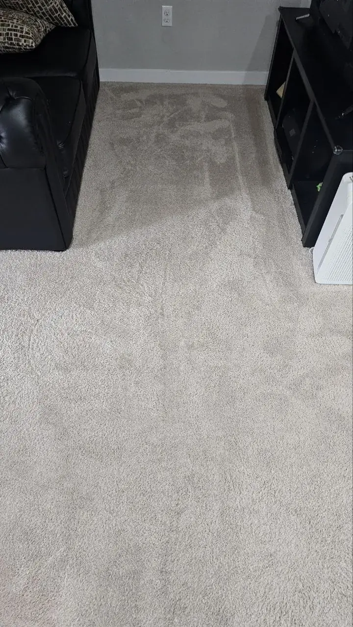 After cleaning, same spot: Bonus room