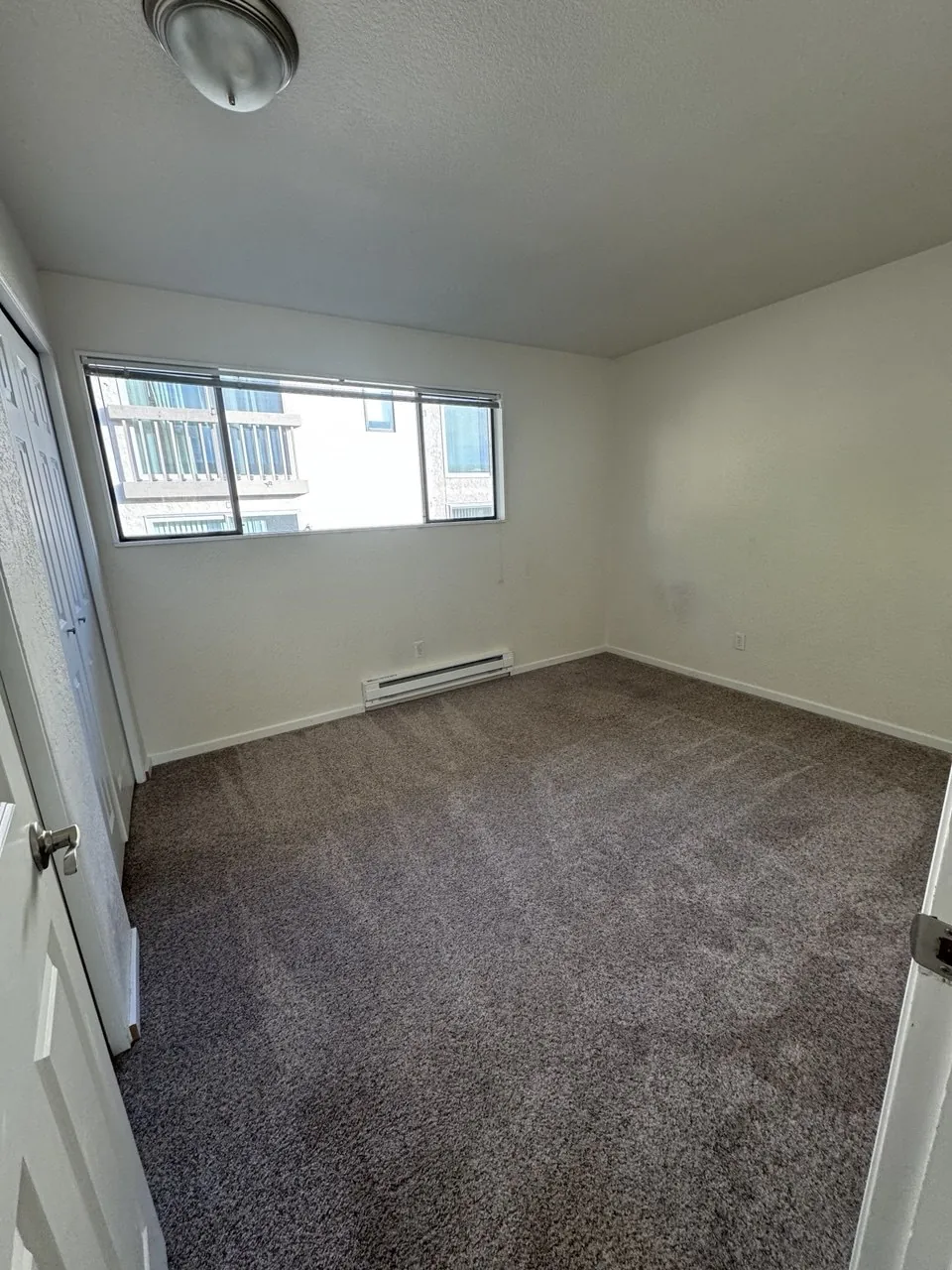 After cleaning, same spot: Apartment bedroom