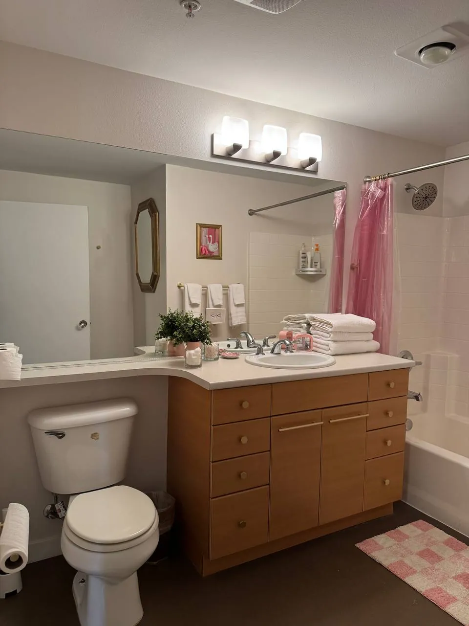 After cleaning, same spot: Second bathroom