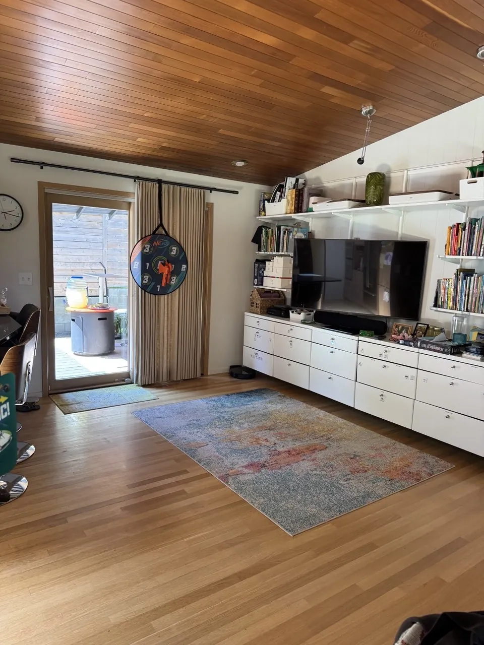 After cleaning, same spot: Living room