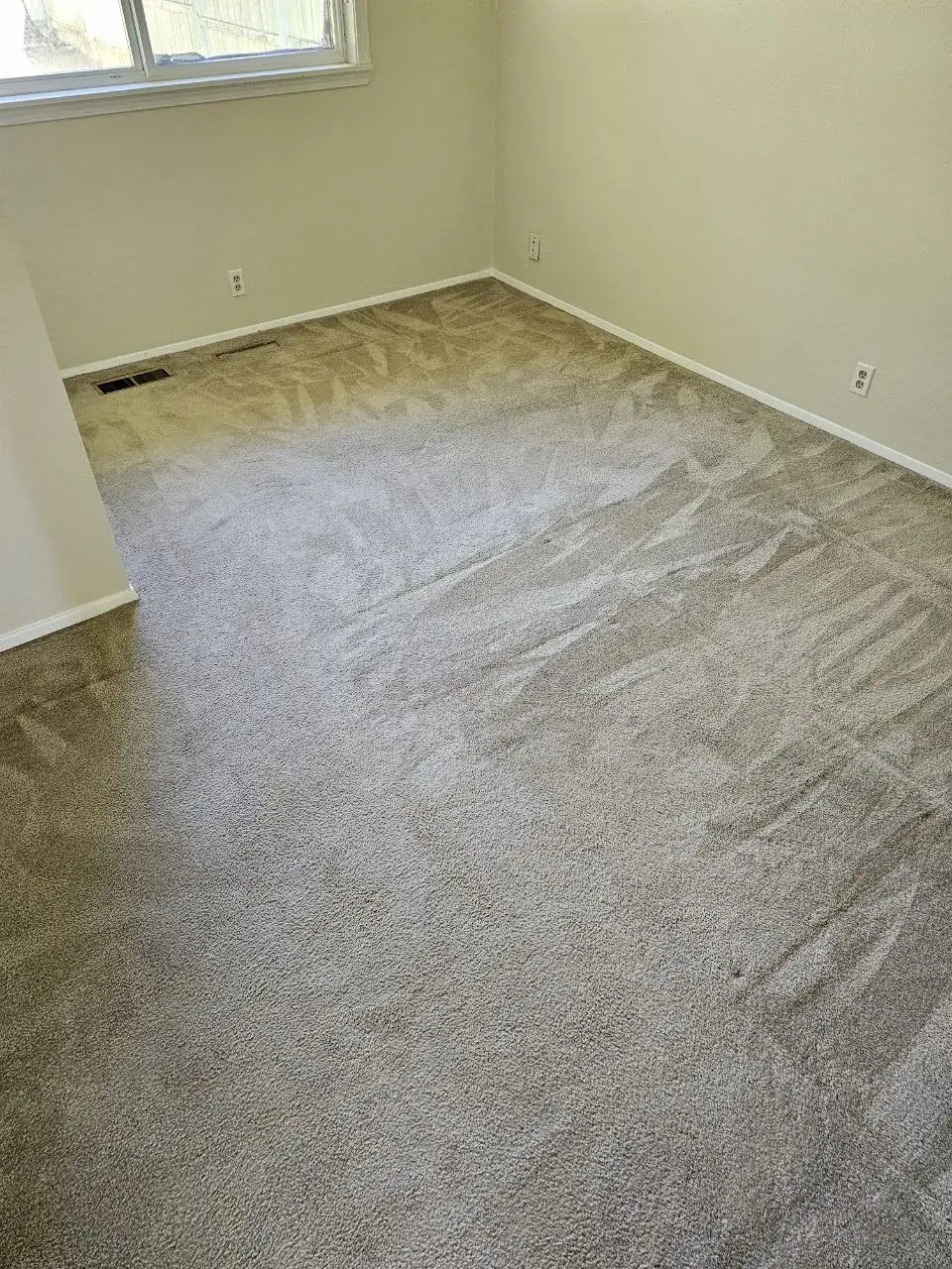 After cleaning, same spot: Bedroom by the window, vacant rental